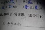 又大又圆照样子写词语：大开大合、大仁大义、大吉大利
