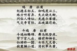 咏鸡诗：古韵新声颂雄姿，诗意盎然话鸡情