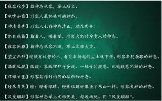 人物神态的成语：从淡定自若到杀鸡抹脖
